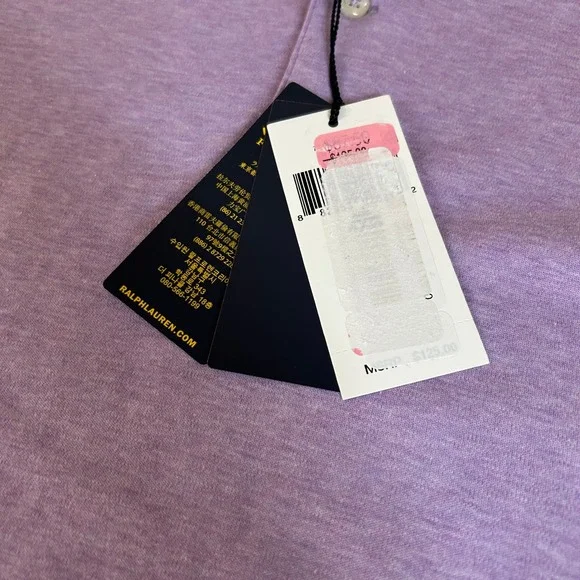 Polo Ralph Lauren Classic Fit Polo Shirt Soft‎ Touch Purple Heather Mens 4XB NWT